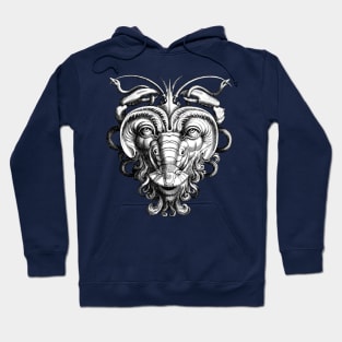 Renaissance Grotesque Gargoyle Face Lobster Man Hoodie